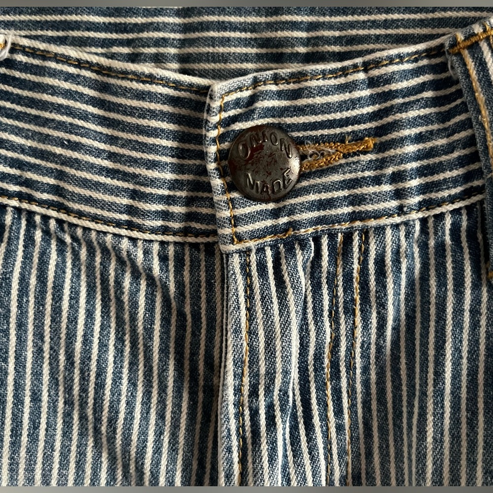 Hickory stripe work pants